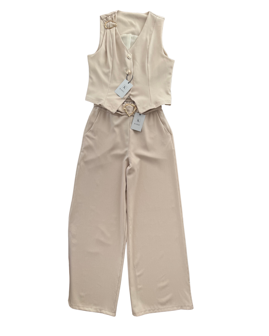 conjunto pantalón & chaleco golden sand conjunto pantalón & chaleco golden sand