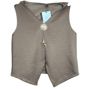 chaleco botones dorados royale